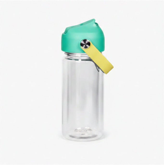 10oz Drink Bottle – Mint Lid & Yellow Handle