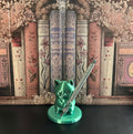 P7- Silver Glitter Wrapped Pen – Click Style Silver Ends | Black Ink