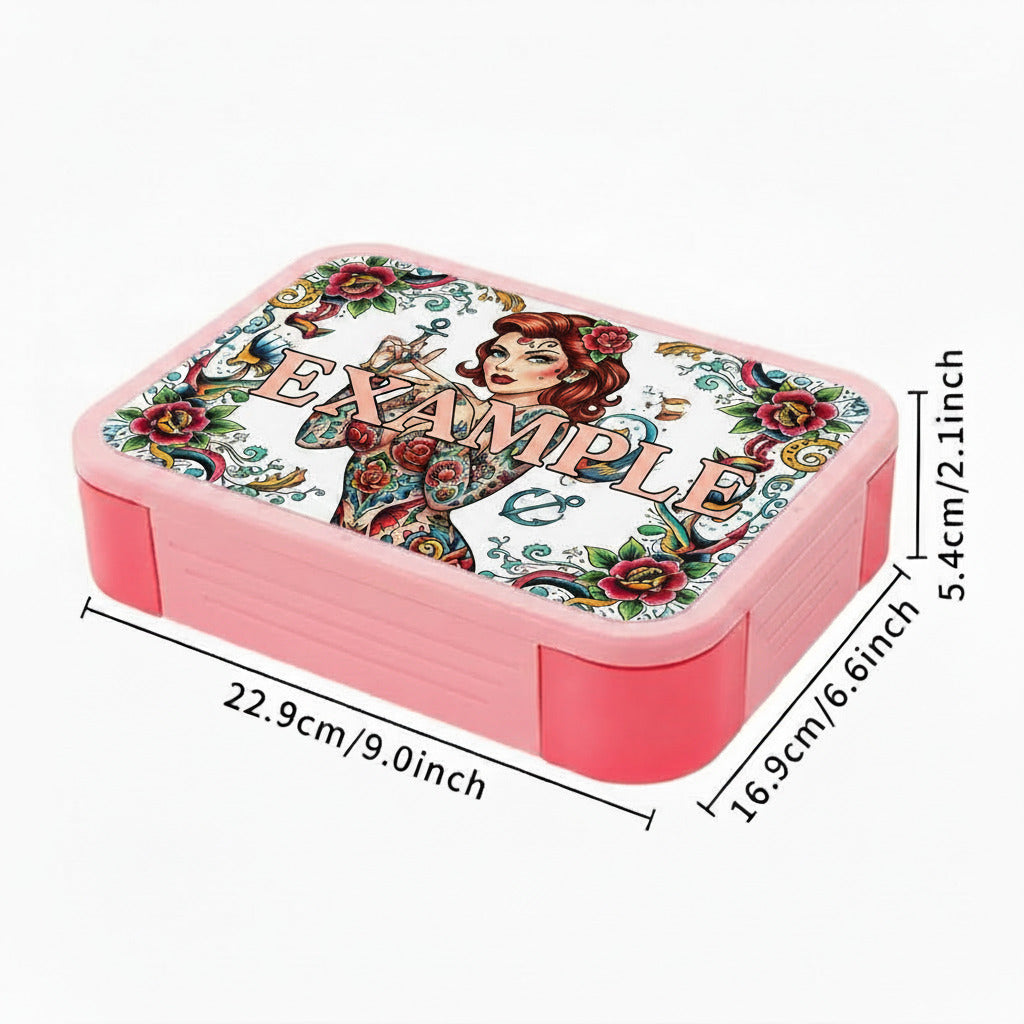 Sublimation Bento Snack/Lunch Box (Pink)